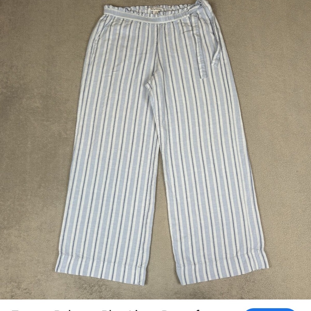 Tommy Bahama blue linen pants women size Medium